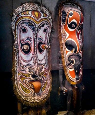 Maske aus Papua-Neuguinea Symbolbild