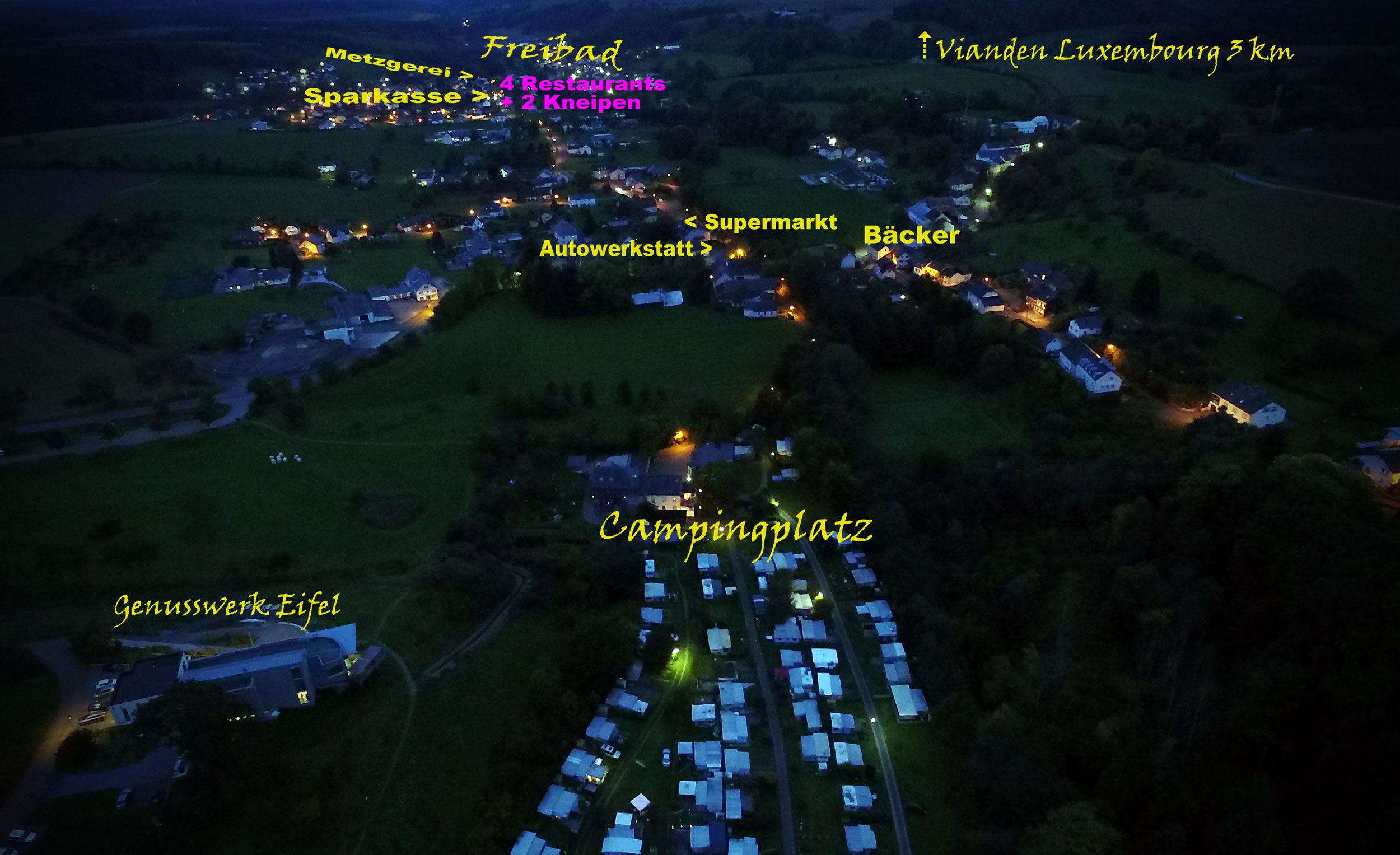 Abend-Dämmerung in Körperich