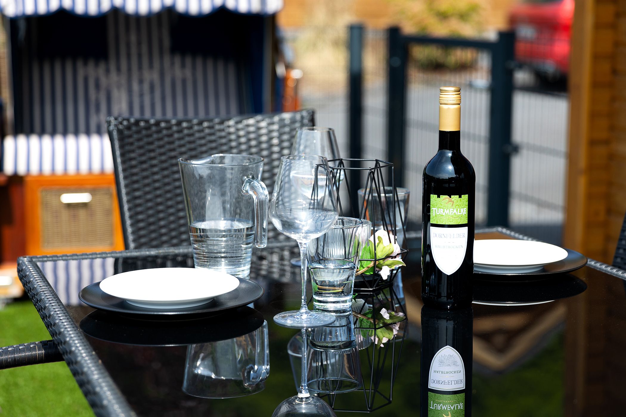 Ferienhaus Susi Terrasse